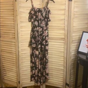 Shorts Romper, off shoulder with skirt